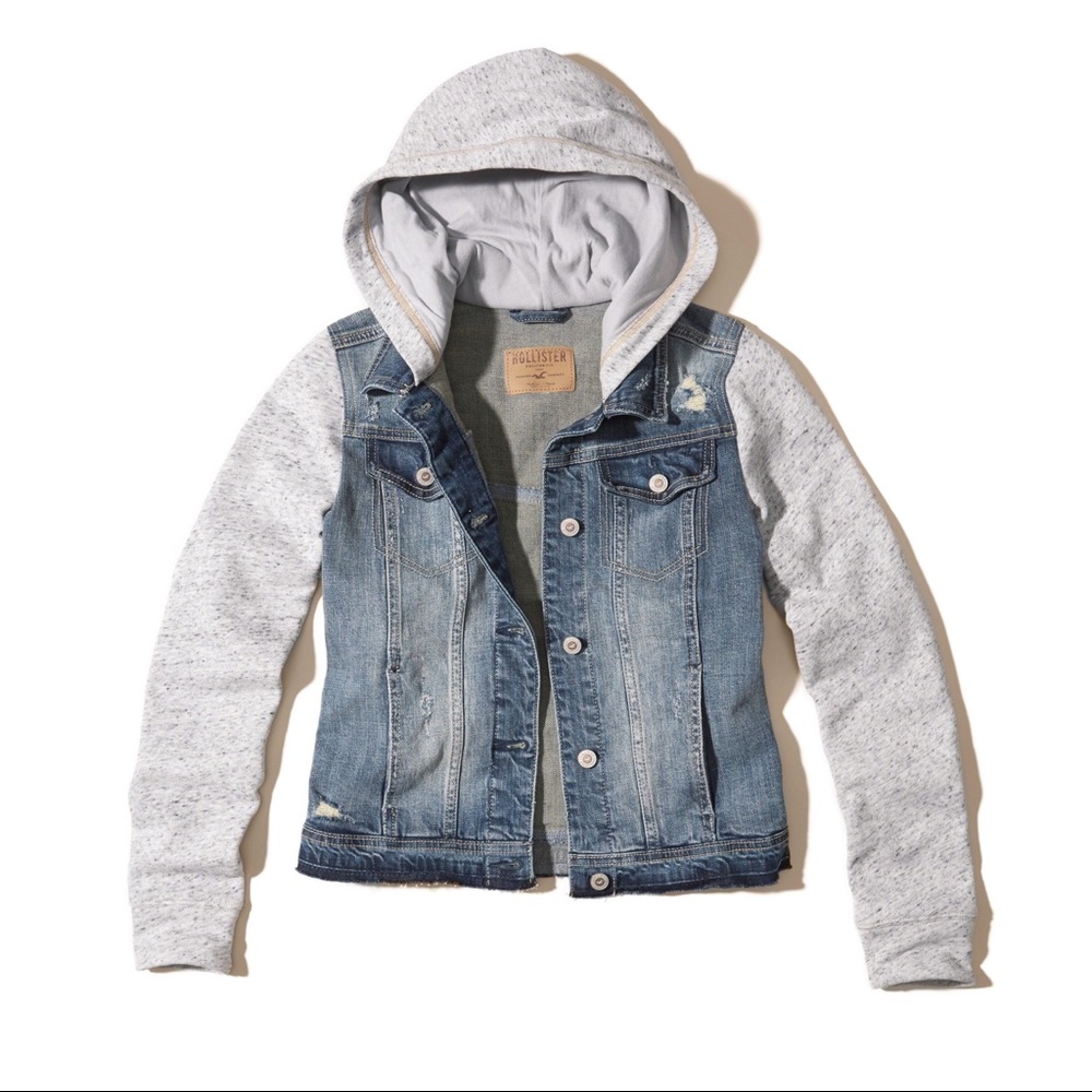 Jean Jacket with stretch sleeves